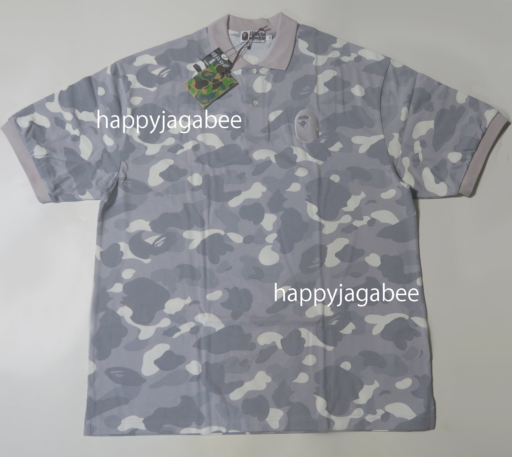 A BATHING APE】 CITY CAMO LARGE APE HEAD POLO BLACK (A BATHING APE/ポロシャツ)  106772827【BUYMA】