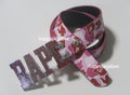 A BATHING APE ABC CAMO BAPE LEATHER BELT