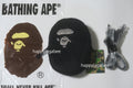 A BATHING APE APE HEAD FAUX FUR MINI SHOULDER BAG