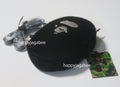 A BATHING APE APE HEAD FAUX FUR MINI SHOULDER BAG