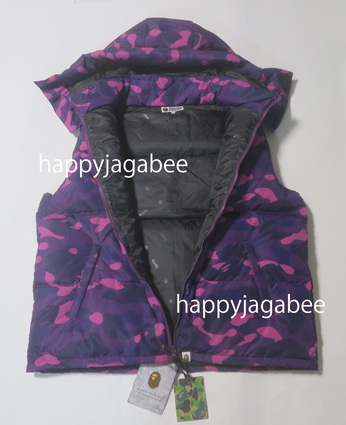 A BATHING APE COLOR CAMO DOWN VEST – happyjagabee store A BATHING APE COLOR CAMO DOWN VEST – happyjagabee store