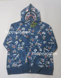 A BATHING APE JAPANESE TATTOO CAMO SHARK FULL ZIP HOODIE