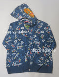 A BATHING APE JAPANESE TATTOO CAMO SHARK FULL ZIP HOODIE
