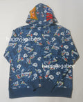 A BATHING APE JAPANESE TATTOO CAMO SHARK FULL ZIP HOODIE