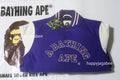 A BATHING APE GIANT APE HEAD VARSITY JACKET