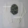 A BATHING APE 1ST CAMO BIG APE HEAD L/S TEE