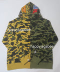 A BATHING APE 1ST CAMO SEPARATE SHARK FULL ZIP HOODIE