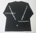 A BATHING APE APE CROSSBONE LS TEE
