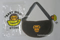 A BATHING APE - BABY MILO STORE BABY MILO SMALL CROSS FAUX FUR BAG