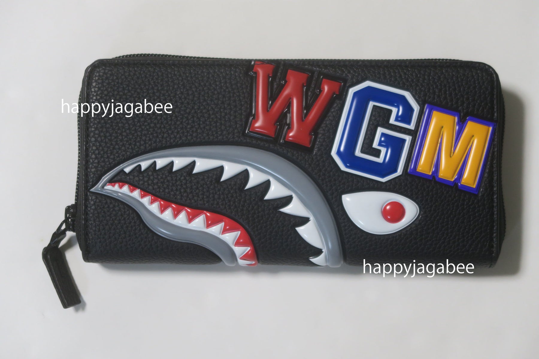 A BATHING APE SHARK LONG WALLET – happyjagabee store