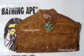 A BATHING APE SOLID CAMO CORDUROY TRUCKER JACKET