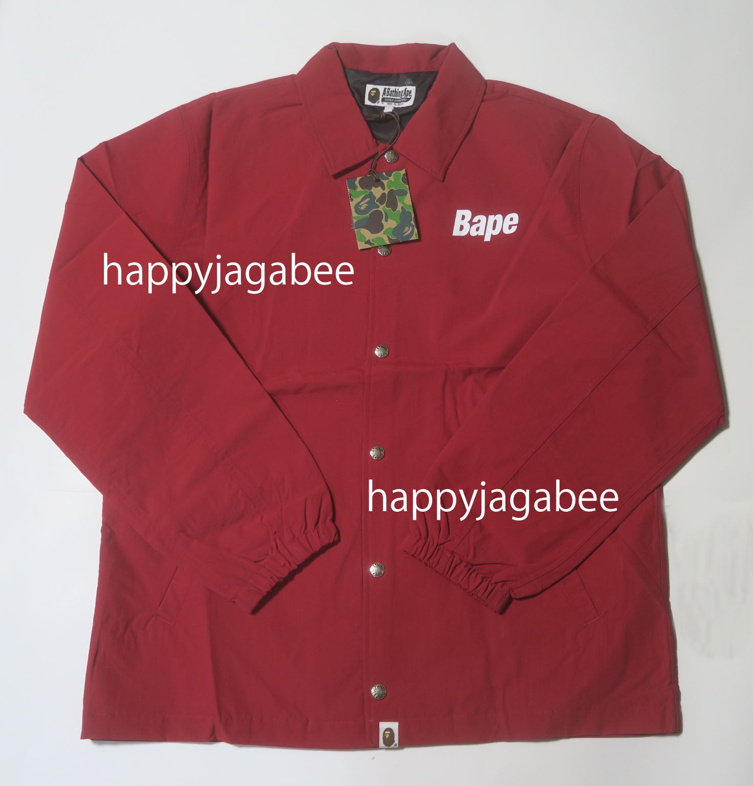 A BATHING APE BAPE LOGO COACH JACKET -ONLINE EXCLUSIVE