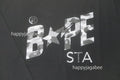 A BATHING APE 1ST CAMO BAPE STA L/S TEE