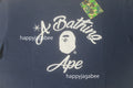 A BATHING APE CHAIN STITCH COLLEGE RELAXED FIT TEE