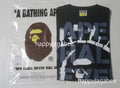 A BATHING APE SPRAY PRINT COLLEGE RELAXED FIT TEE