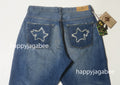 A BATHING APE STA PATCH WORK LOOSE FIT DENIM PANTS