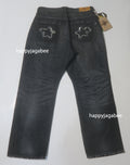 A BATHING APE STA PATCH WORK LOOSE FIT DENIM PANTS