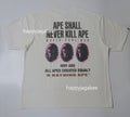 A BATHING APE SLOGAN RELAXED FIT TEE