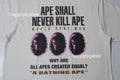 A BATHING APE SLOGAN RELAXED FIT TEE
