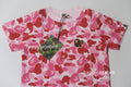 A BATHING APE BAPE KIDS ABC CAMO APE & MILO ONE POINT TEE
