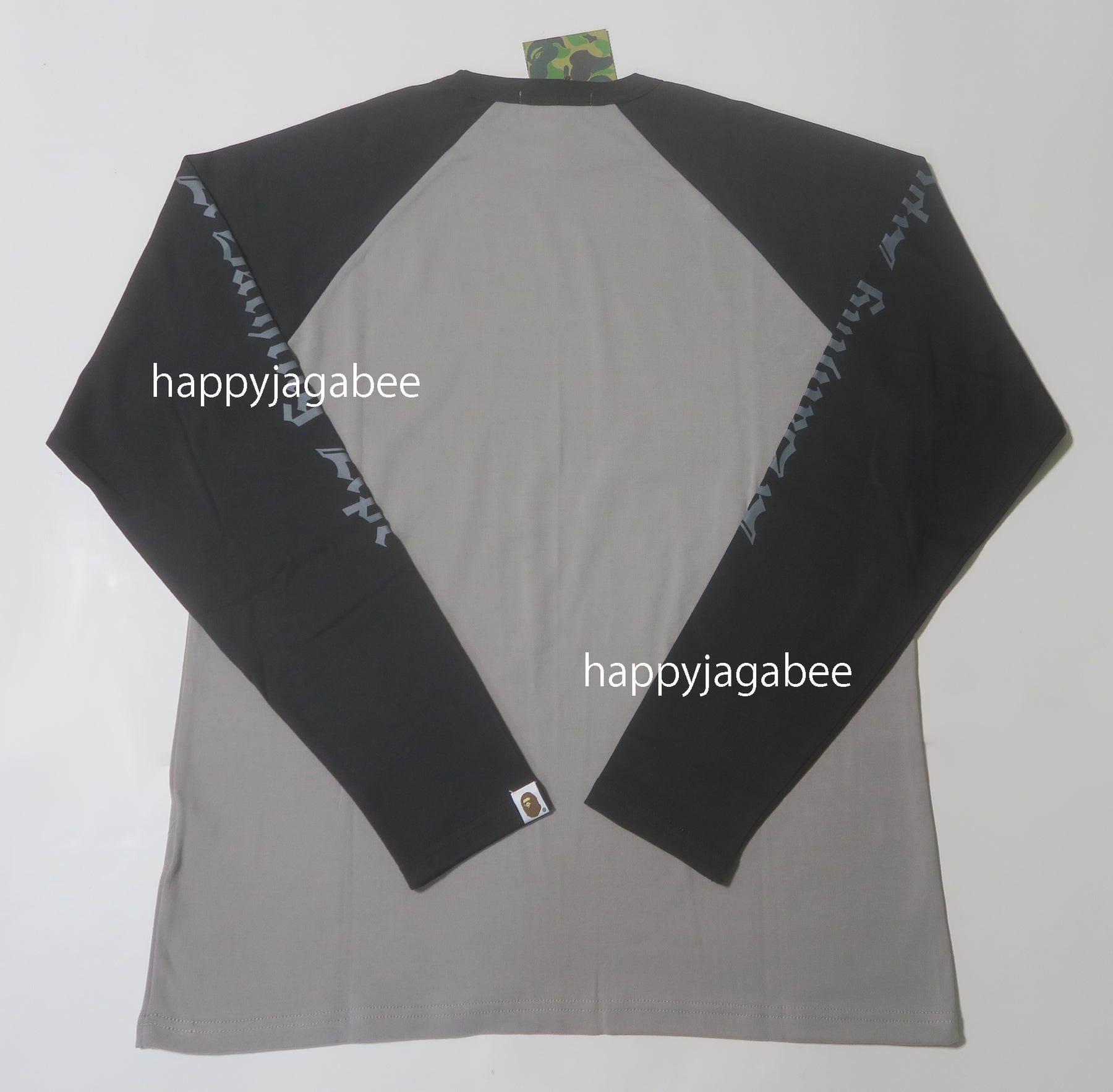 A BATHING APE RAGLAN SLEEVE L/S TEE – happyjagabee store