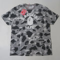 A BATHING APE Ladies' 1ST CAMO COLLEGE OVERSIZED TEE