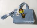 A BATHING APE BABY MILO STORE BABY MILO DENIM SMALL TOTE BAG