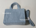 A BATHING APE BABY MILO STORE BABY MILO DENIM SMALL TOTE BAG