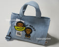 A BATHING APE BABY MILO STORE BABY MILO DENIM SMALL TOTE BAG