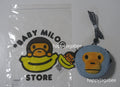 A BATHING APE BABY MILO STORE BABY MILO FACE DENIM CROSS BAG