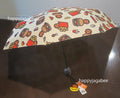 A BATHING APE BABY MILO STORE FAST FOOD ALL PRINT PATTERN FOLDING UMBRELLA