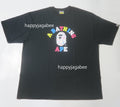 A BATHING APE NEON CAMO COLLEGE TEE