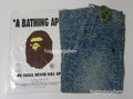 A BATHING APE LINE CAMO JACQUARD ONE POINT RELAXED FIT 13oz DENIM PANTS