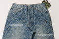 A BATHING APE LINE CAMO JACQUARD ONE POINT RELAXED FIT 13oz DENIM PANTS