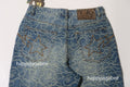 A BATHING APE LINE CAMO JACQUARD ONE POINT RELAXED FIT 13oz DENIM PANTS