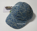 A BATHING APE LINE CAMO JACQUARD MULTI LOGO DENIM CAP