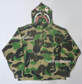 A BATHING APE ABC CAMO CROCHET RELAXED FIT SHARK FULL ZIP HOODIE