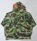 A BATHING APE ABC CAMO CROCHET RELAXED FIT SHARK FULL ZIP HOODIE