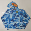 A BATHING APE ABC CAMO CROCHET RELAXED FIT SHARK FULL ZIP HOODIE