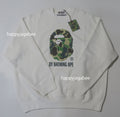 A BATHING APE ABC CAMO APE HEAD RELAXED FIT CREWNECK SWEAT SHIRT