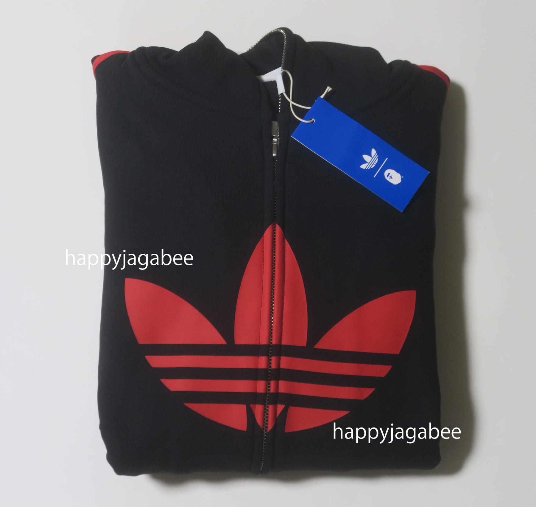 A BATHING APE BAPE x ADIDAS SHARK FULL ZIP HOODIE
