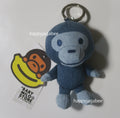 A BATHING APE BABY MILO STORE BABY MILO PLUSH DENIM DOLL KEYCHAIN