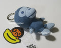A BATHING APE BABY MILO STORE BABY MILO PLUSH DENIM DOLL KEYCHAIN