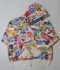 A BATHING APE BAPE x KIDSUPER CAMO SHARK FULL ZIP HOODIE