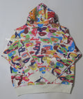 A BATHING APE BAPE x KIDSUPER CAMO SHARK FULL ZIP HOODIE