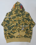 A BATHING APE BAPE x KIDSUPER CAMO SHARK FULL ZIP HOODIE