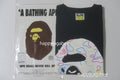 A BATHING APE NEON CAMO BIG APE HEAD TEE