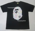 A BATHING APE NEON CAMO BIG APE HEAD TEE