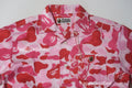 A BATHING APE Ladies' ABC CAMO OPEN COLLAR SHIRT
