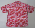 A BATHING APE Ladies' ABC CAMO OPEN COLLAR SHIRT